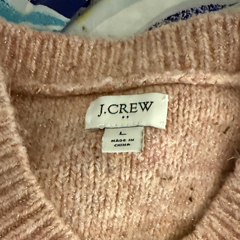 J. Crew Soft Pink Knit Sweater - Picture 2 of 6